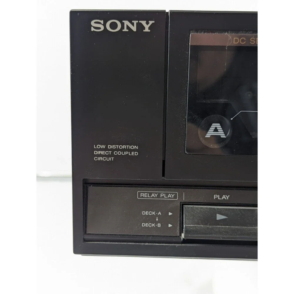Sony TC-W235 Dual Cassette Deck Vintage '80s No Power Cord Missing Ribbon